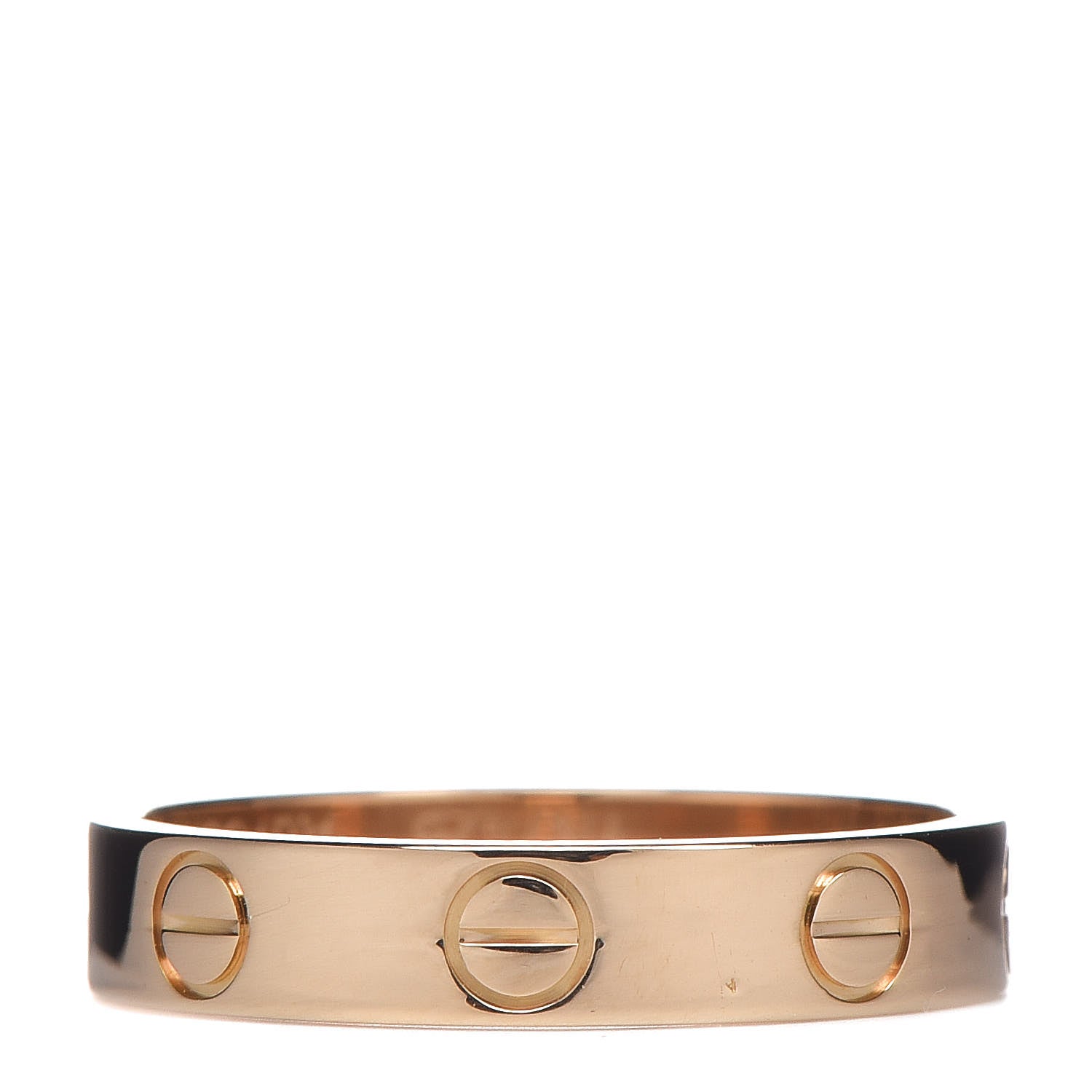 Cartier 18K Yellow Gold 3.5mm LOVE Wedding Band Ring 50 5.25 3 of 4