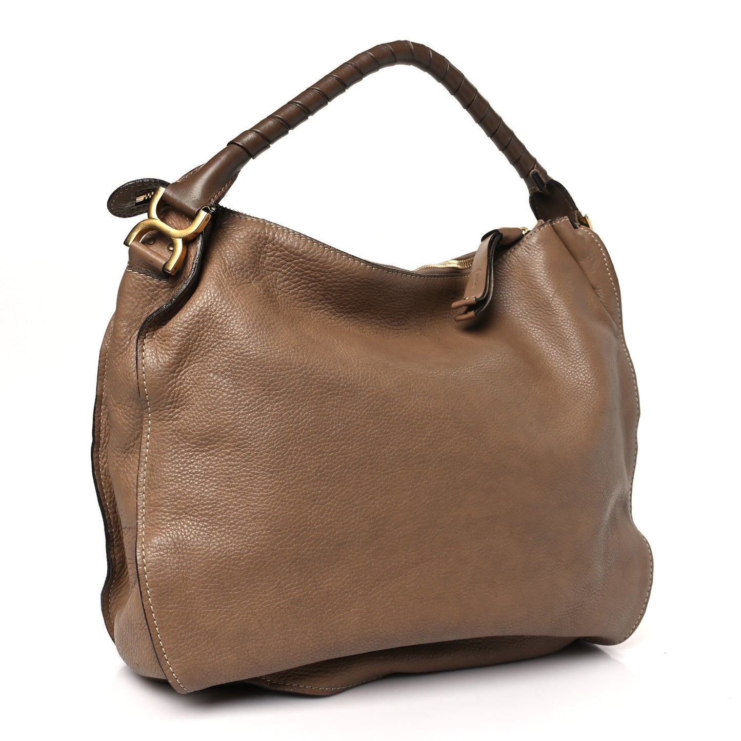 Calfskin Large Marcie Hobo Nut