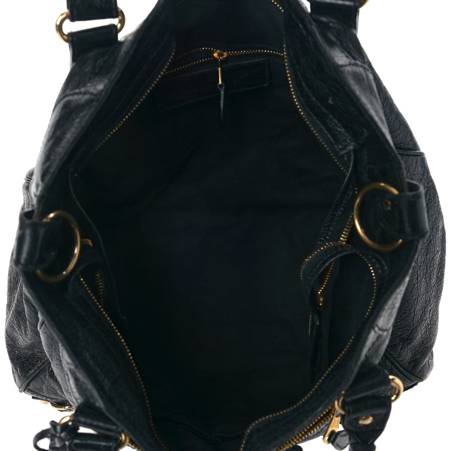 Agneau Giant 12 Gold Hardware Velo Black