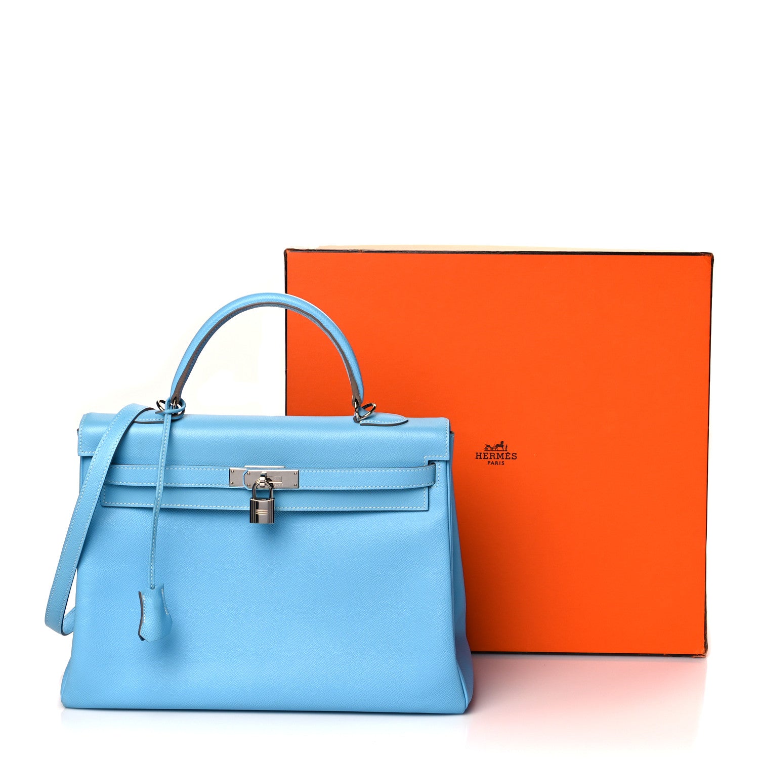 Hermes Epsom Candy Kelly Retourne 32 Celeste Mykonos 10 of 10