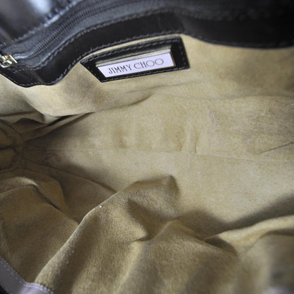 Jimmy Choo Leather Suede Tam Bag Black 6 of 7