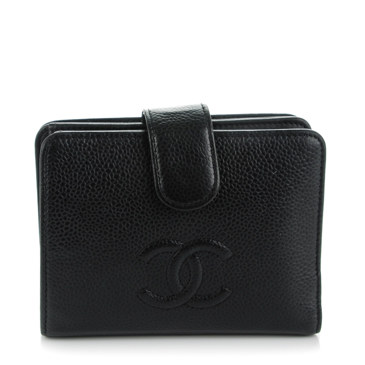 Chanel Caviar Timeless CC French Wallet Black 1 of 10