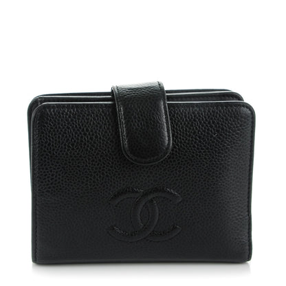 Chanel Caviar Timeless CC French Wallet Black 1 of 10