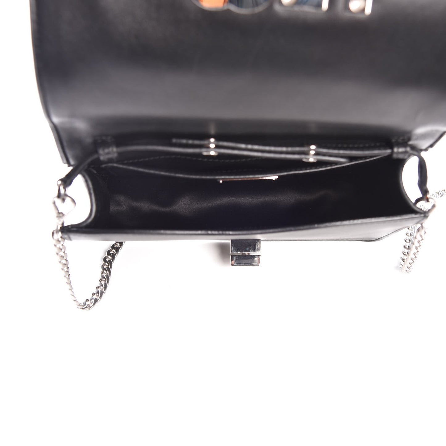 Matelasse Delice Miu Logo Bag Black