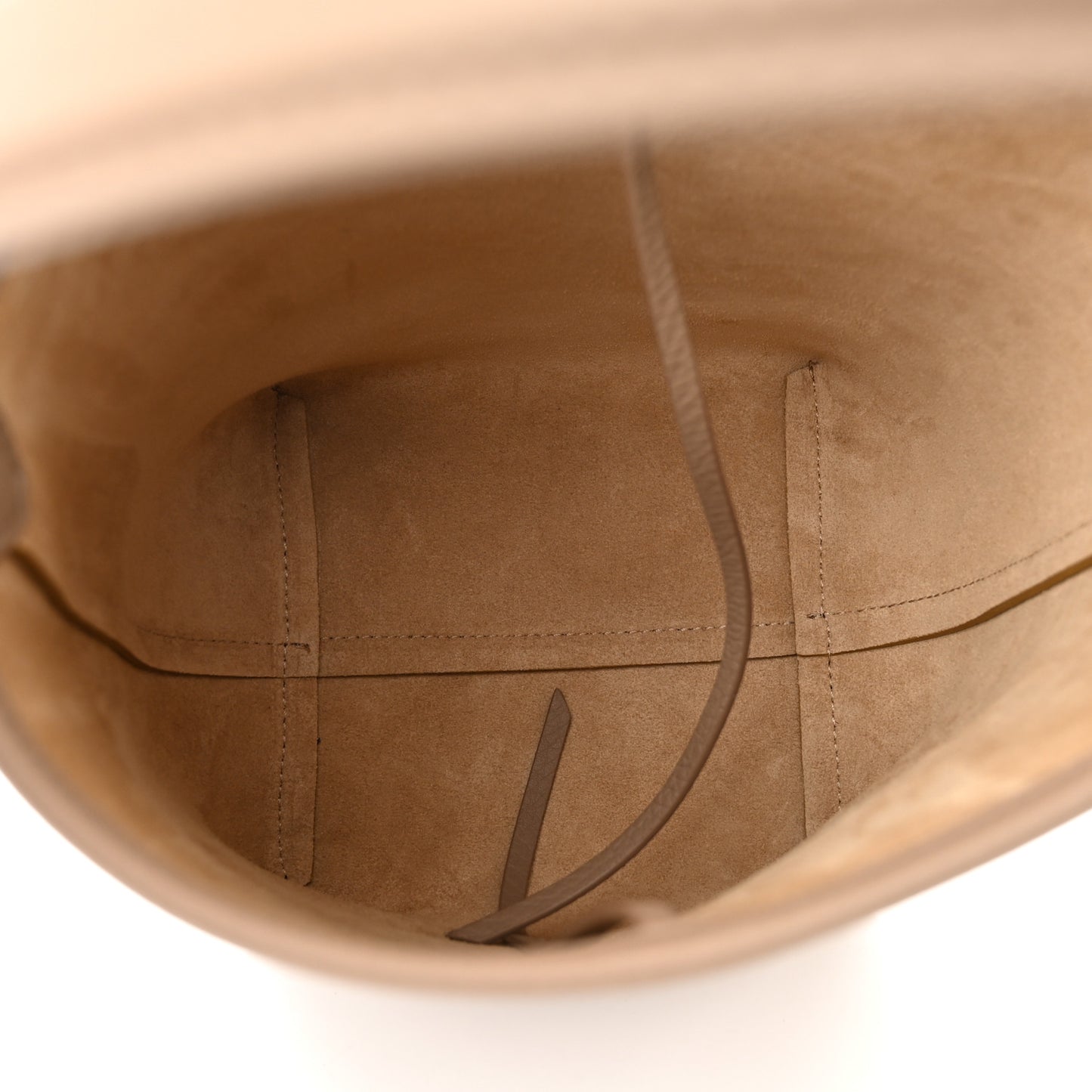 Grained Calfskin Small N/S Park Tote Dark Taupe