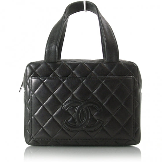 Lambskin Small Camera Case Black
