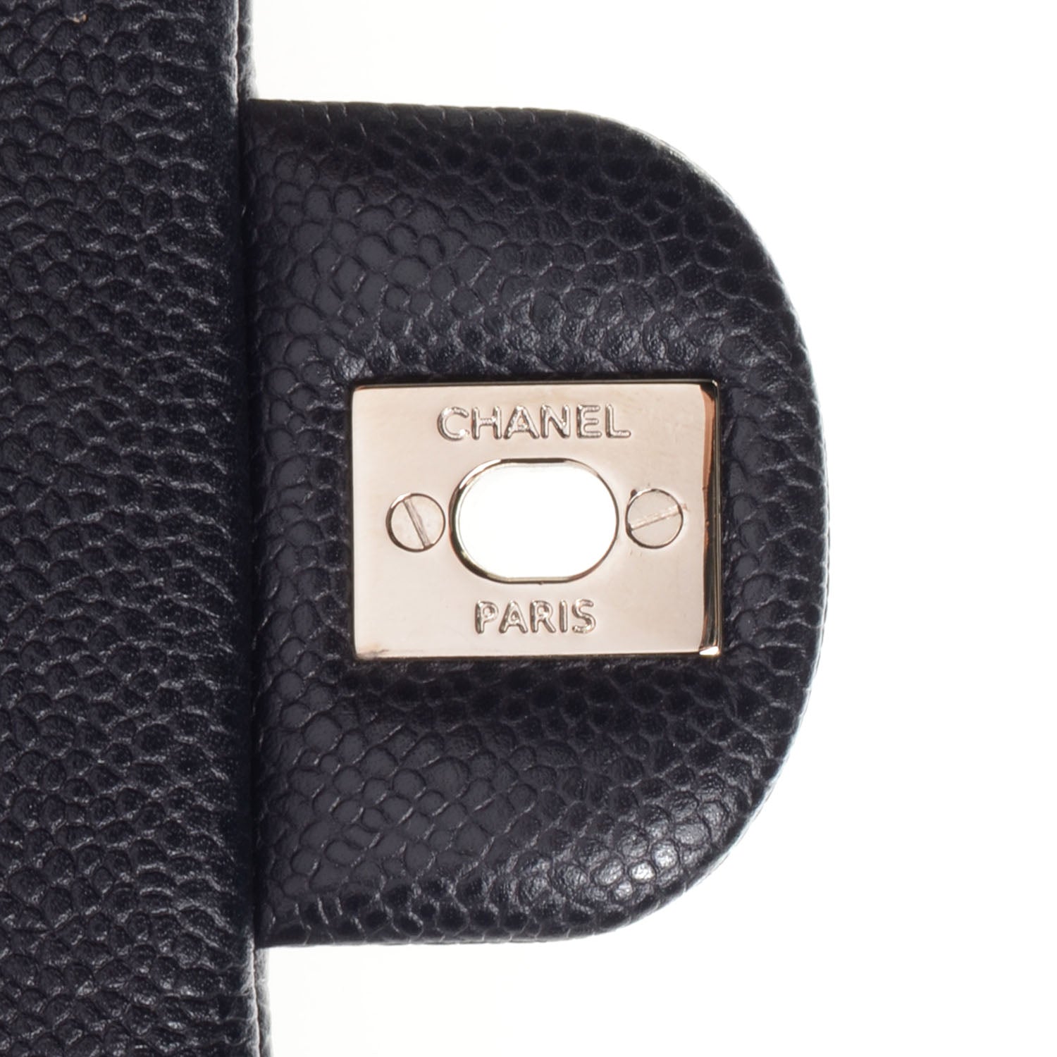 Chanel Caviar Clutch with Chain Flap Navy Blue 8 of 8