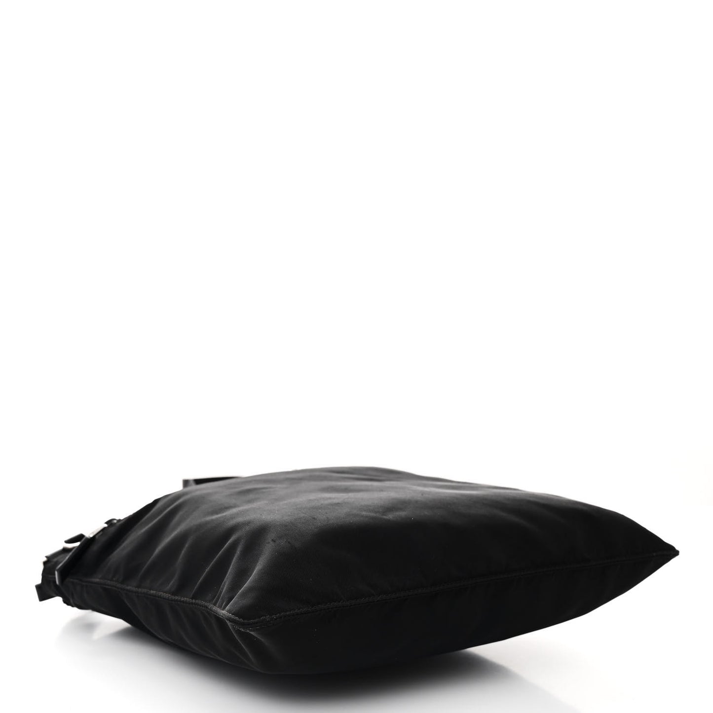 Nylon Vela Flat Messenger Bag Black