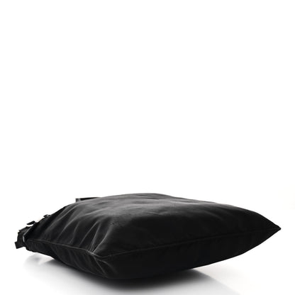Prada Nylon Vela Flat Messenger Bag Black 4 of 9