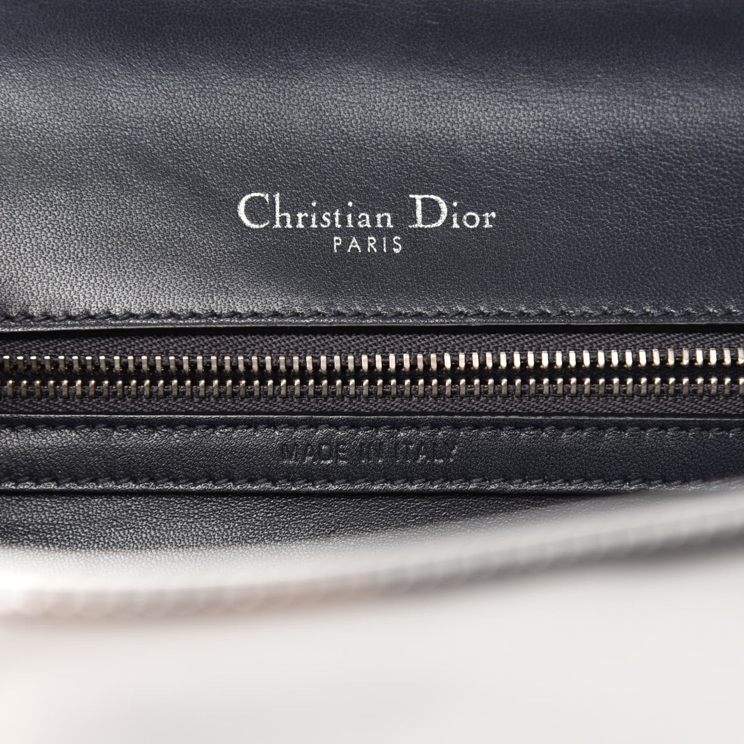 Metallic Patent Micro-Cannage Medium Diorama Flap Bag Silver