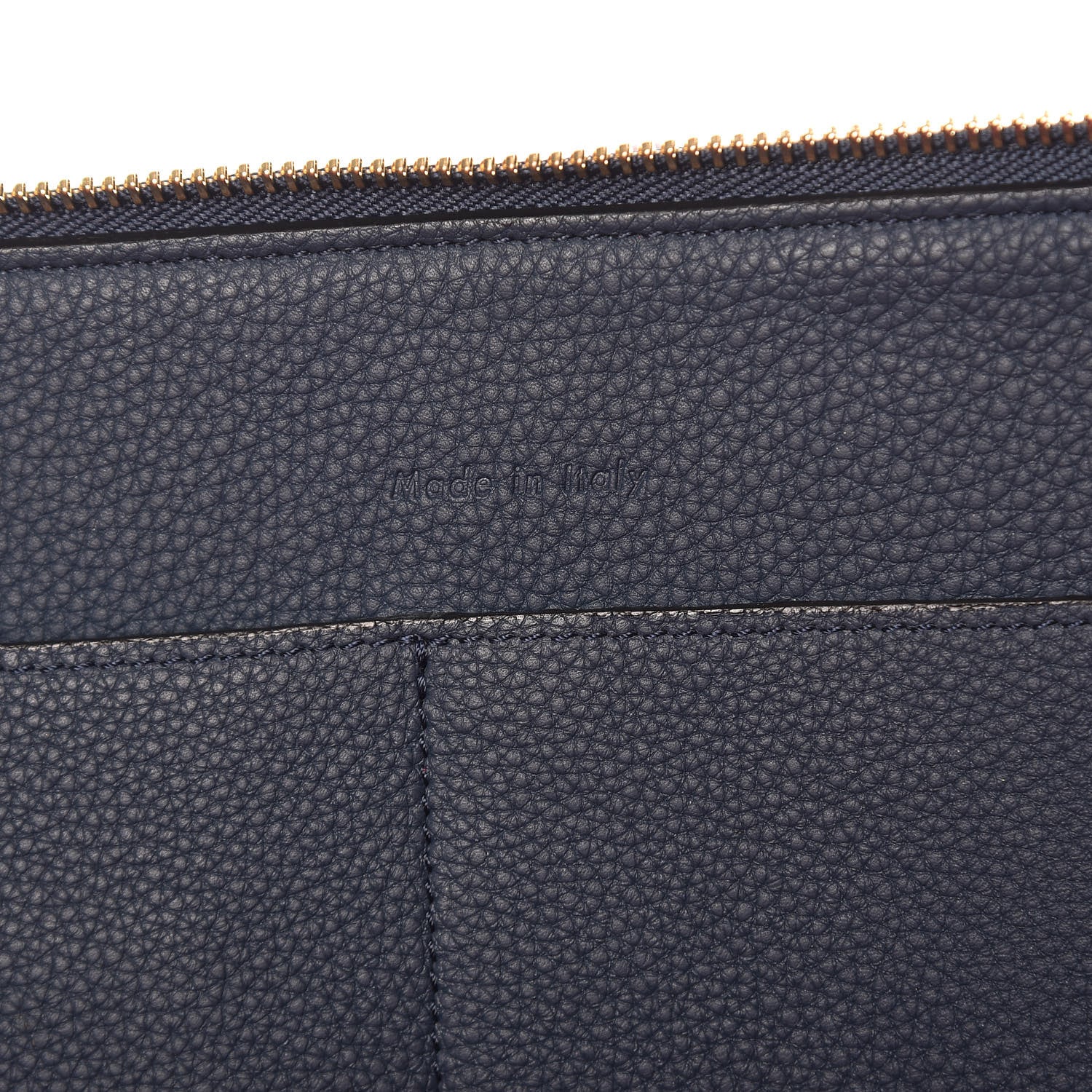 Celine Baby Grained Calfskin Medium Tri-Fold Bag Steel Blue 8 of 14
