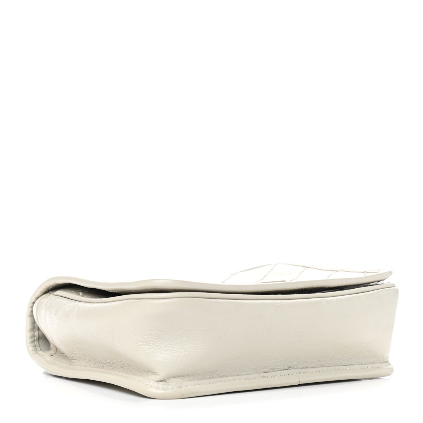 Crinkled Calfskin Matelasse Monogram Niki Chain Wallet Crema Soft