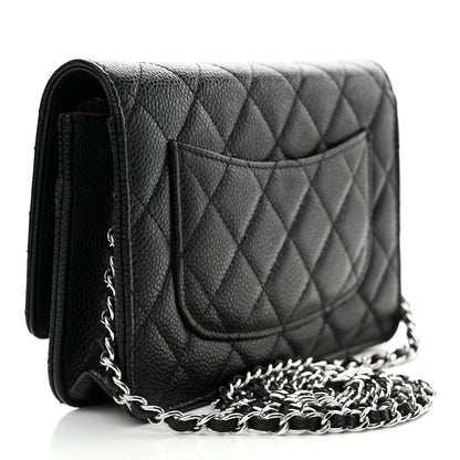 Chanel Caviar Quilted Wallet on Chain WOC Black 3 of 11