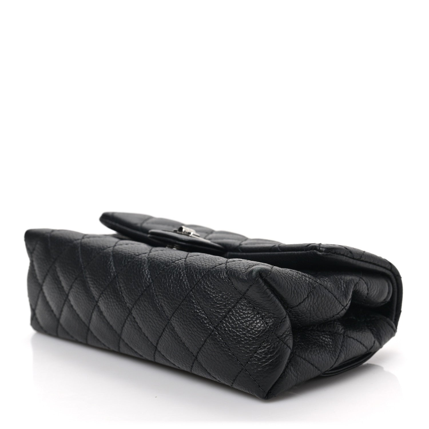 Chanel Grained Calfskin Quilted 2.55 Reissue Flap Belt Bag Clutch Black 8 of 8