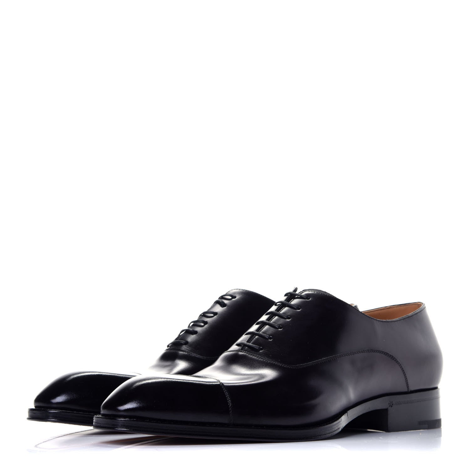 Louis Vuitton Calfskin Mens Vendome Richelieu 9 Black 3 of 8