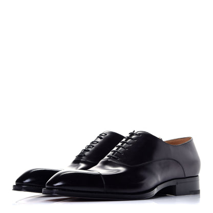 Louis Vuitton Calfskin Mens Vendome Richelieu 9 Black 3 of 8