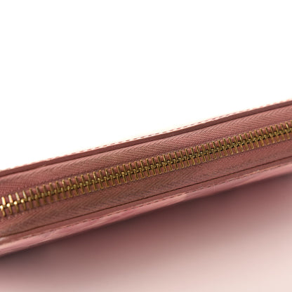 Louis Vuitton Vernis Ikat Zippy Wallet Rose Velours 7 of 9