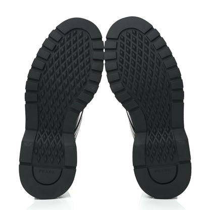 Prada Spazzolato Rois Re-Nylon Triangle Logo Mens Combat Boots 8 Black 5 of 7