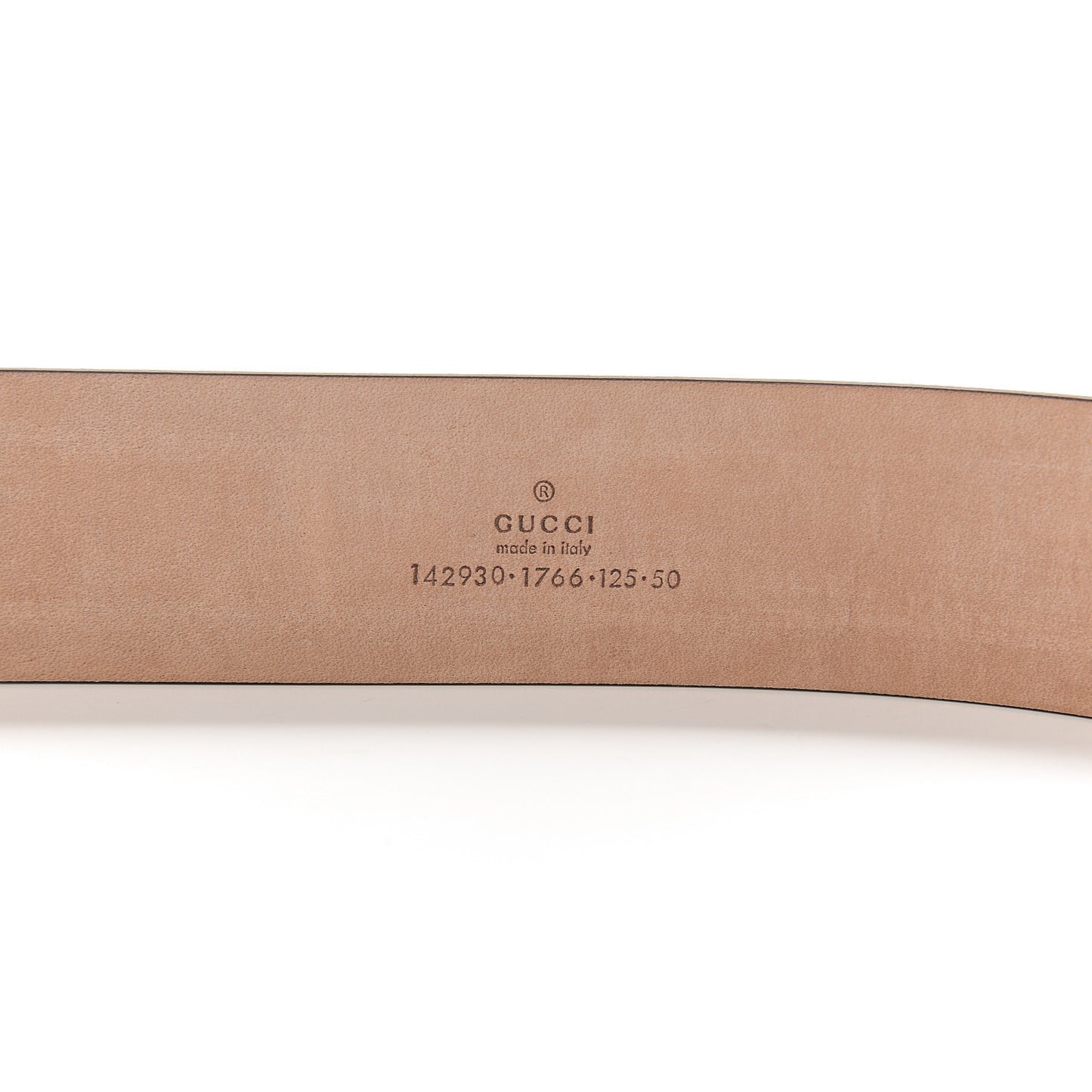 GG Supreme Monogram Niagara Lux Calfskin Interlocking G 40mm Belt 125 50 Beige Ebony Cocoa
