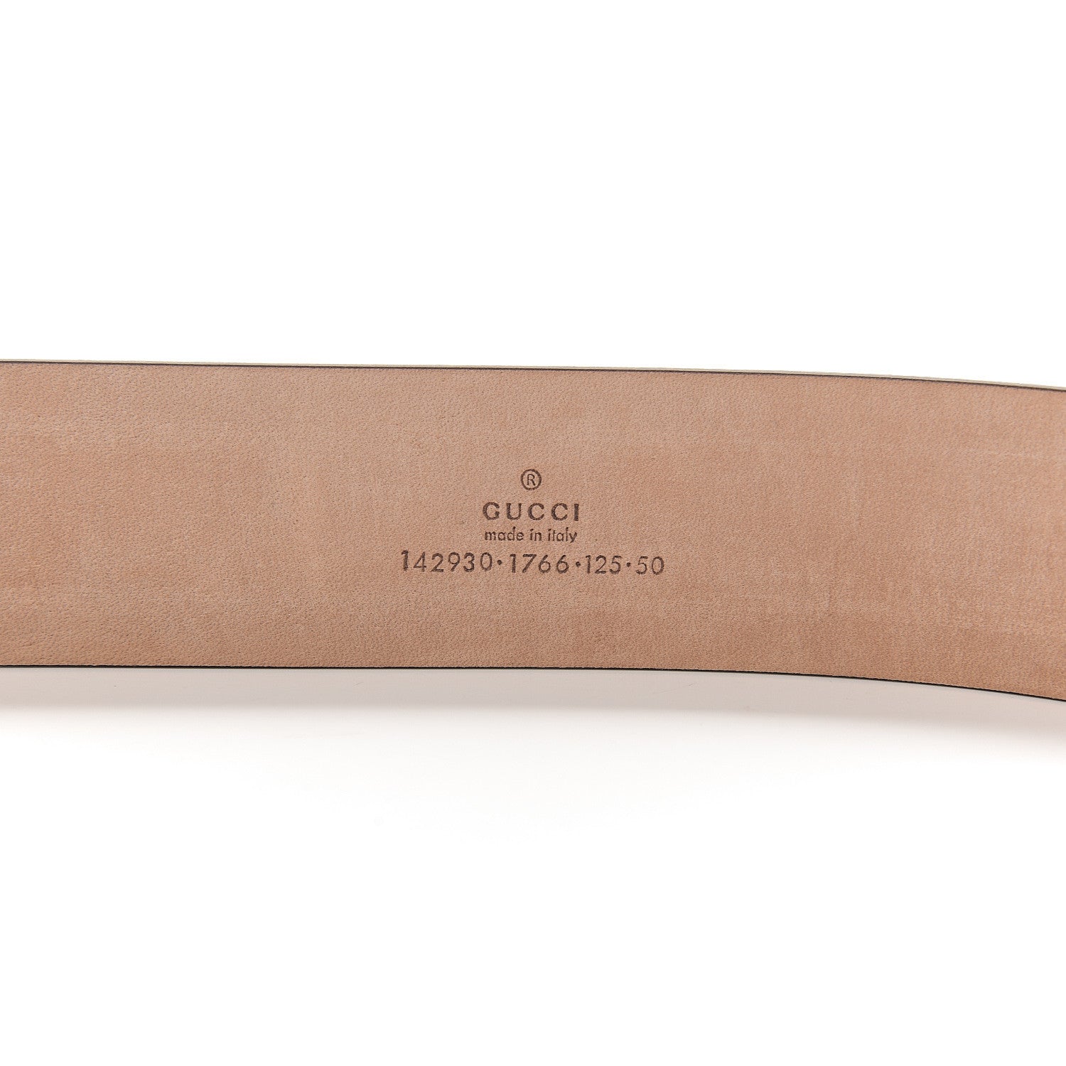 Gucci GG Supreme Monogram Niagara Lux Calfskin Interlocking G 40mm Belt 125 50 Beige Ebony Cocoa 3 of 5