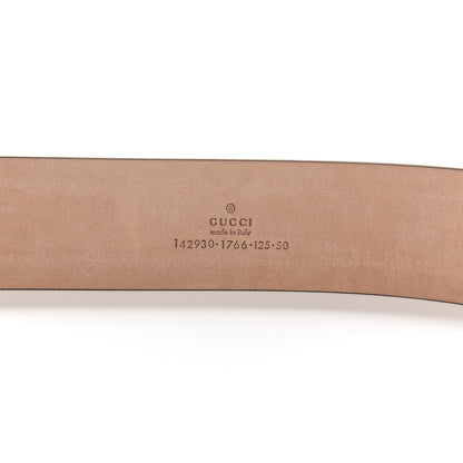 Gucci GG Supreme Monogram Niagara Lux Calfskin Interlocking G 40mm Belt 125 50 Beige Ebony Cocoa 3 of 5