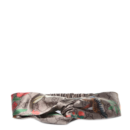 Gucci Silk Monogram Tian Print Tiana Duchesse Headband 1 of 5