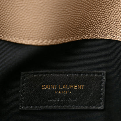 Saint Laurent Grain De Poudre Uptown Pouch Dark Beige 6 of 9