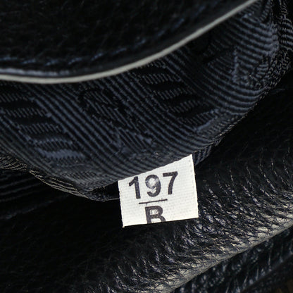 Prada Vitello Daino Flap Crossbody Black 6 of 9