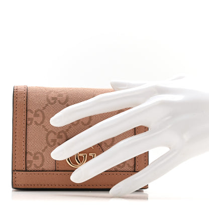 Gucci Monogram Textured Dollar Calfskin Card Case Cloche Rose Pink 2 of 10