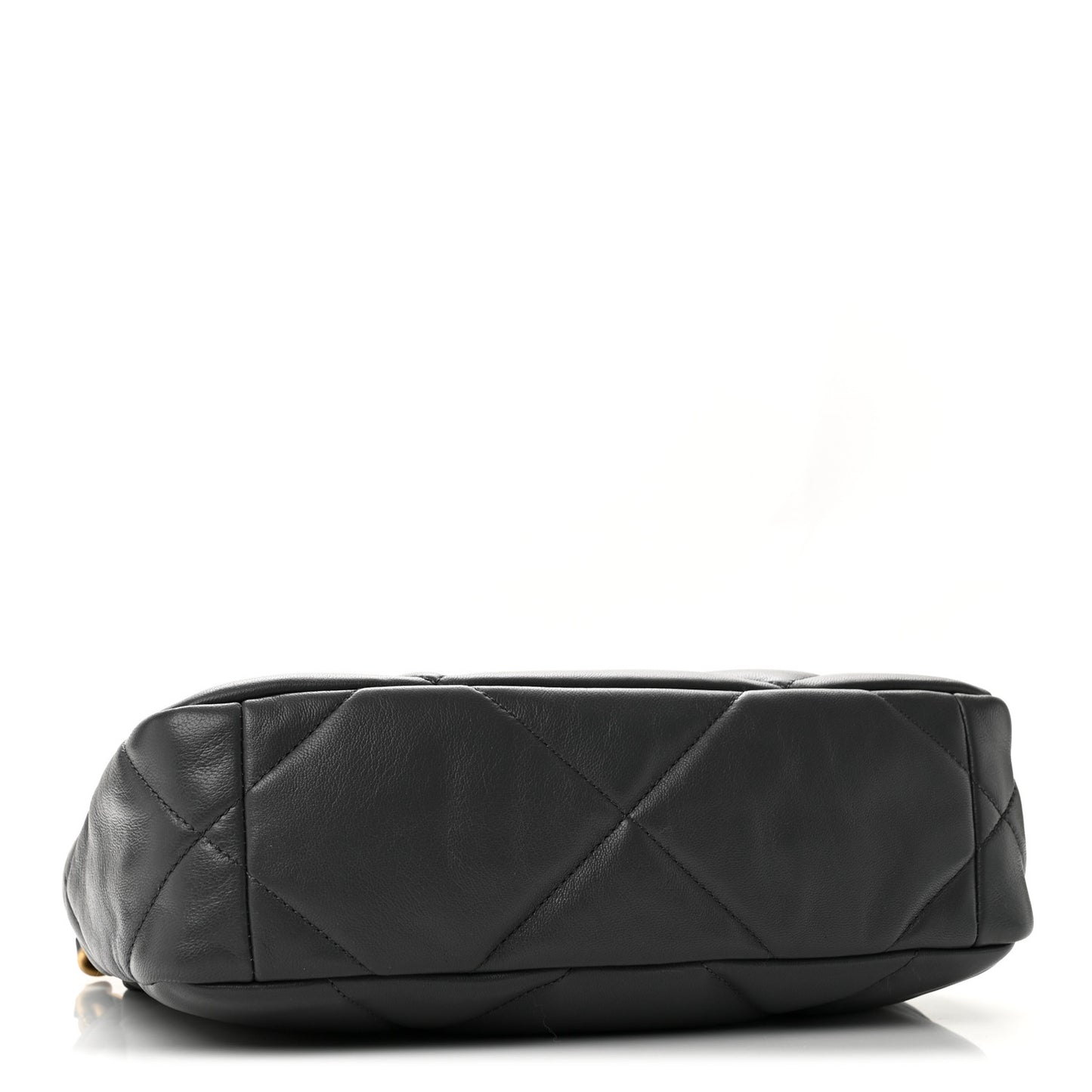 Lambskin Quilted Medium Chanel 19 Flap Dark Grey