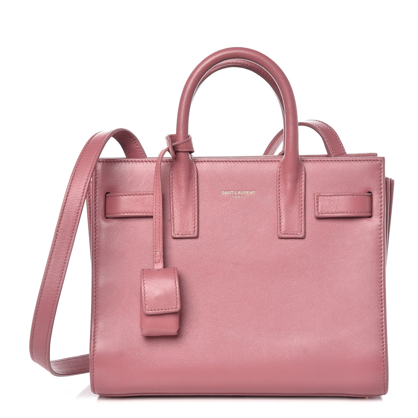 Calfskin Nano Sac De Jour Rose Dark