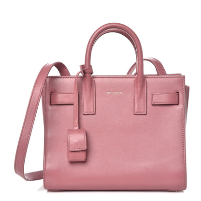 Saint Laurent Calfskin Nano Sac De Jour Rose Dark 1 of 13