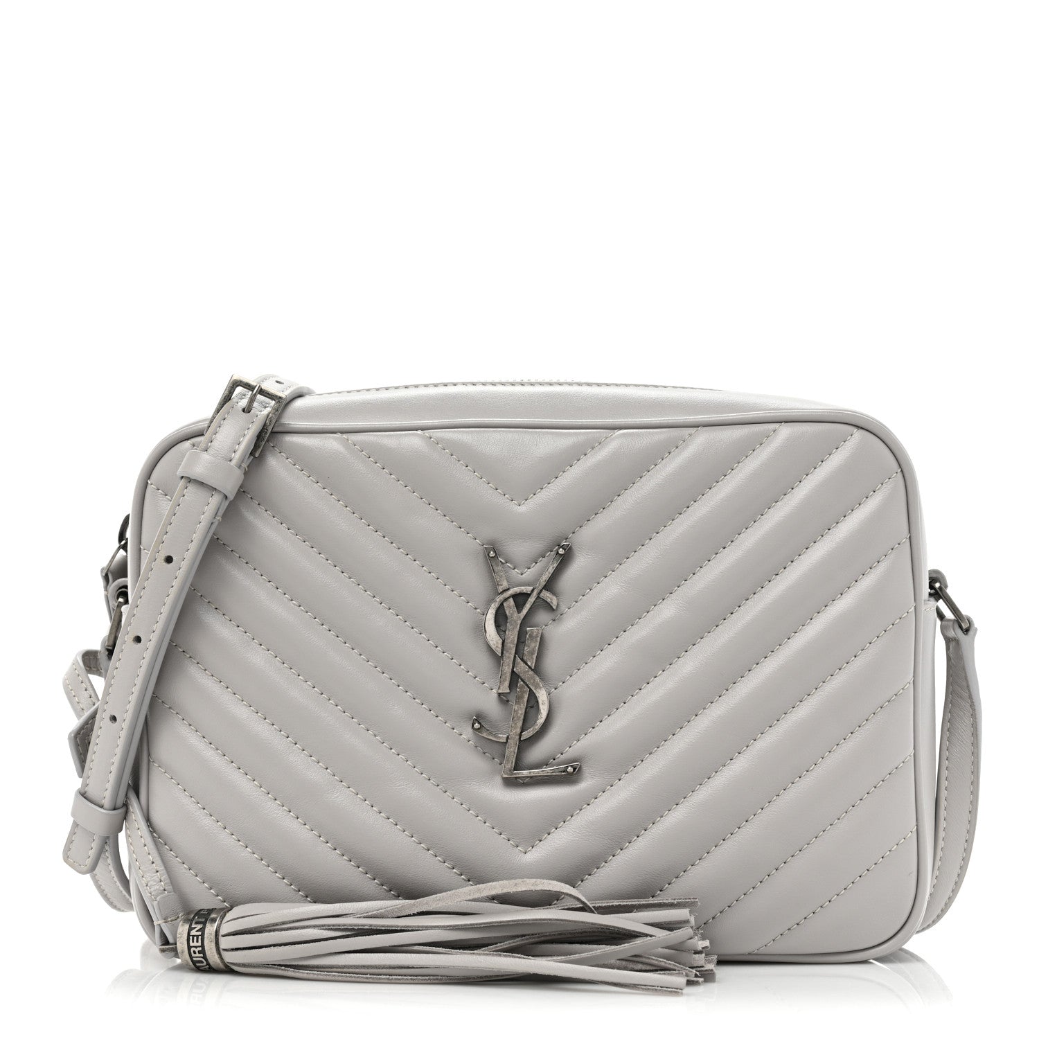 Saint Laurent Calfskin Matelasse Monogram Lou Camera Bag Granite 1 of 14