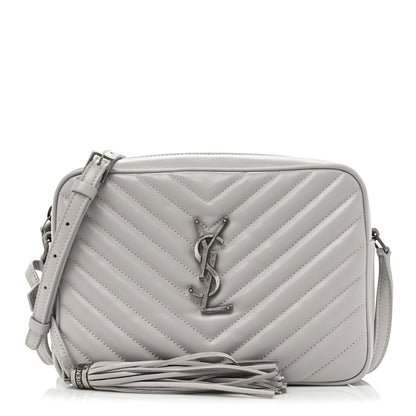 Saint Laurent Calfskin Matelasse Monogram Lou Camera Bag Granite 1 of 14