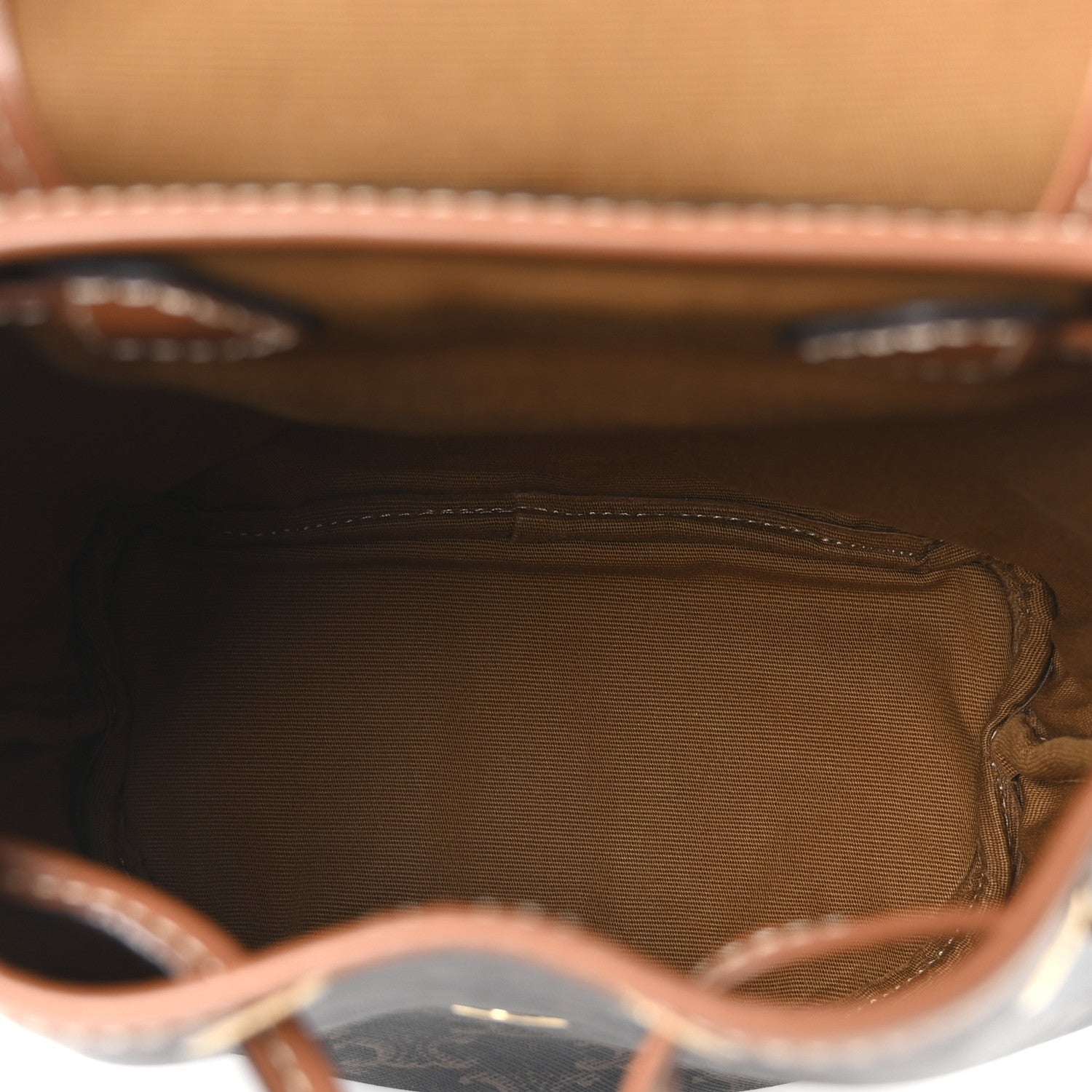 Celine Triomphe Canvas Calfskin Mini Folco Backpack Tan 1769722