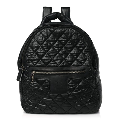 Chanel Nylon Quilted Coco Cocoon Backpack Black 1 of 9