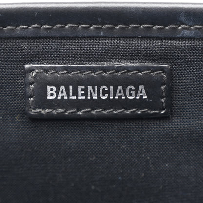 Balenciaga Cotton Canvas Calfskin Navy Cabas XS Black 8 of 13
