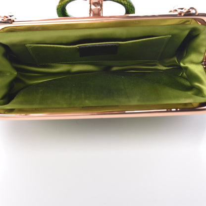 Gucci Monogram Alligator Jeweled Dragon Evening Bag 6 of 11