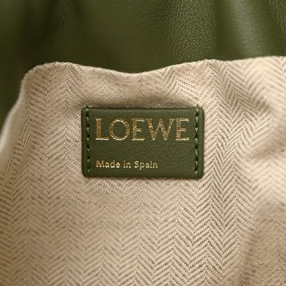 Loewe Jacquard Anagram Calfskin Mini Flamenco Knot Clutch Avocado Green 6 of 10
