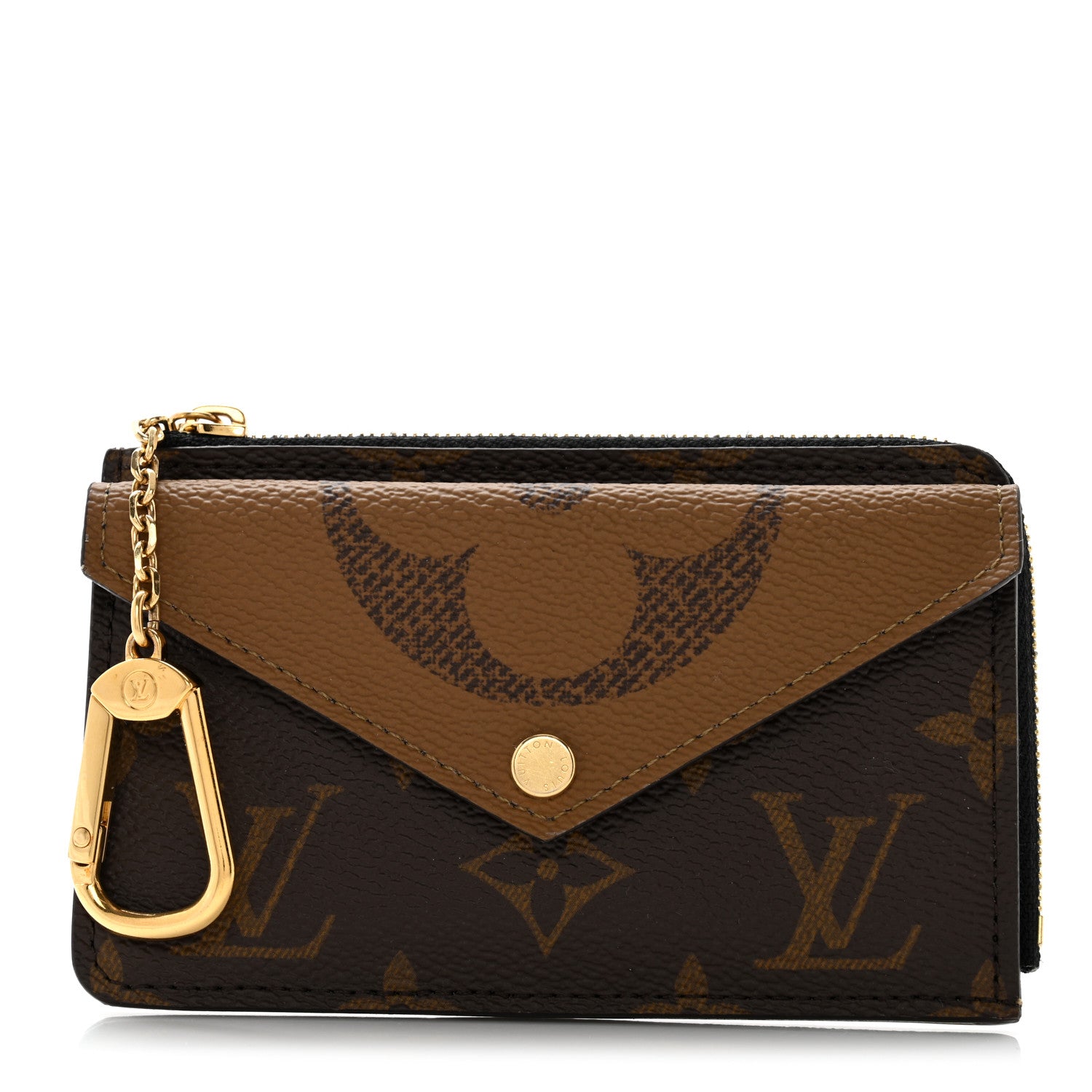 product image of LOUIS VUITTON Reverse Monogram Recto Verso Card Holder Brown FASHIONPHILE