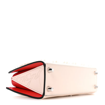 Christian Louboutin Calfskin Spikes Loubinthesky Paloma Baguette Leche 4 of 11