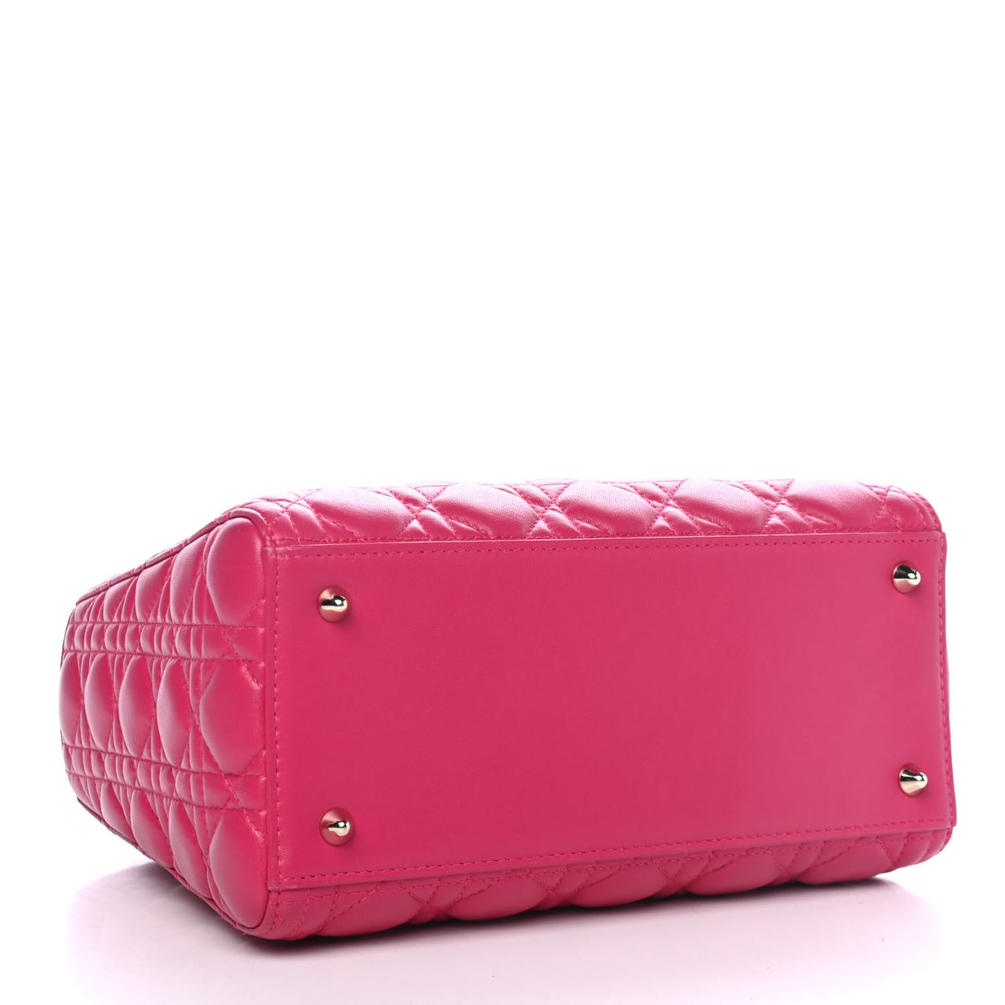 Lambskin Cannage Medium Lady Dior Pink