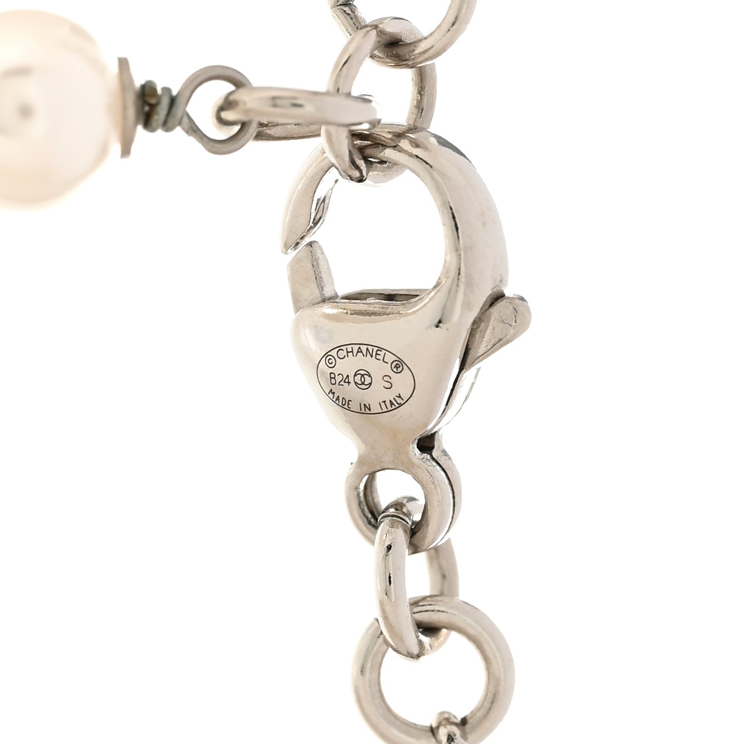 Chanel Ruthenium Crystal Square CC Lariat Necklace 5 of 6