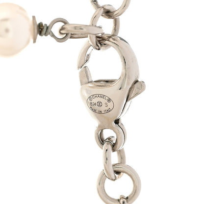 Chanel Ruthenium Crystal Square CC Lariat Necklace 5 of 6
