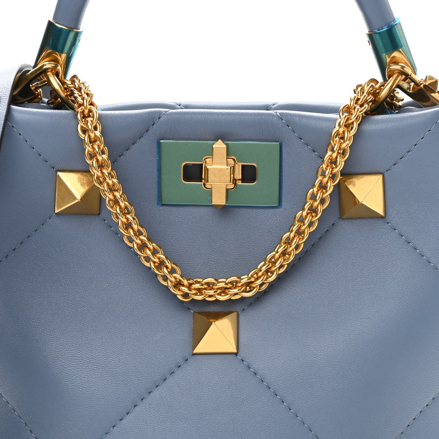 Nappa Small Roman Stud The Handle Bag Niagara