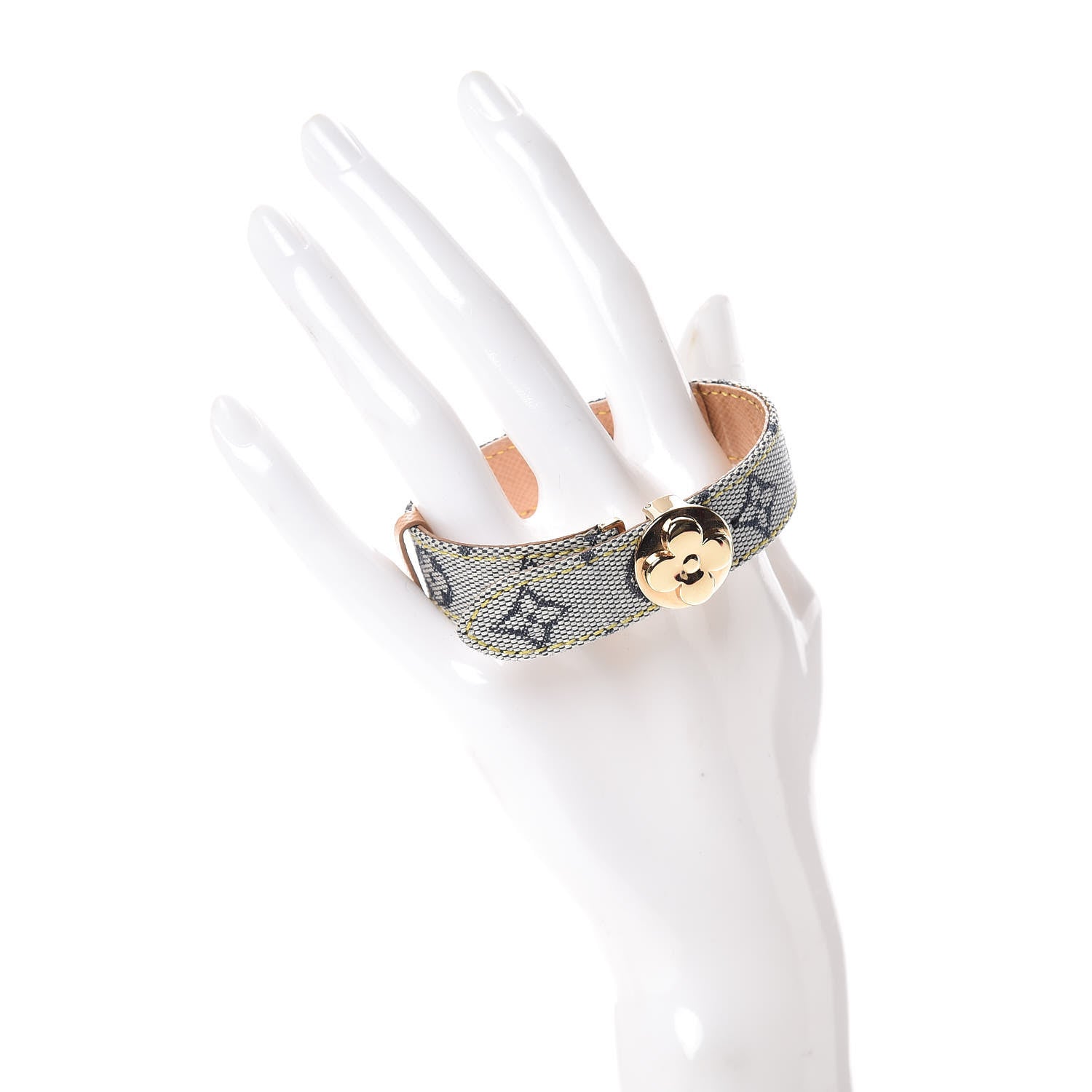 Louis Vuitton Mini Monogram Wish Bracelet Blue 2 of 6