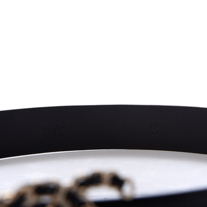 Chanel Lambskin CC Chain Belt 84 34 Black 3 of 5