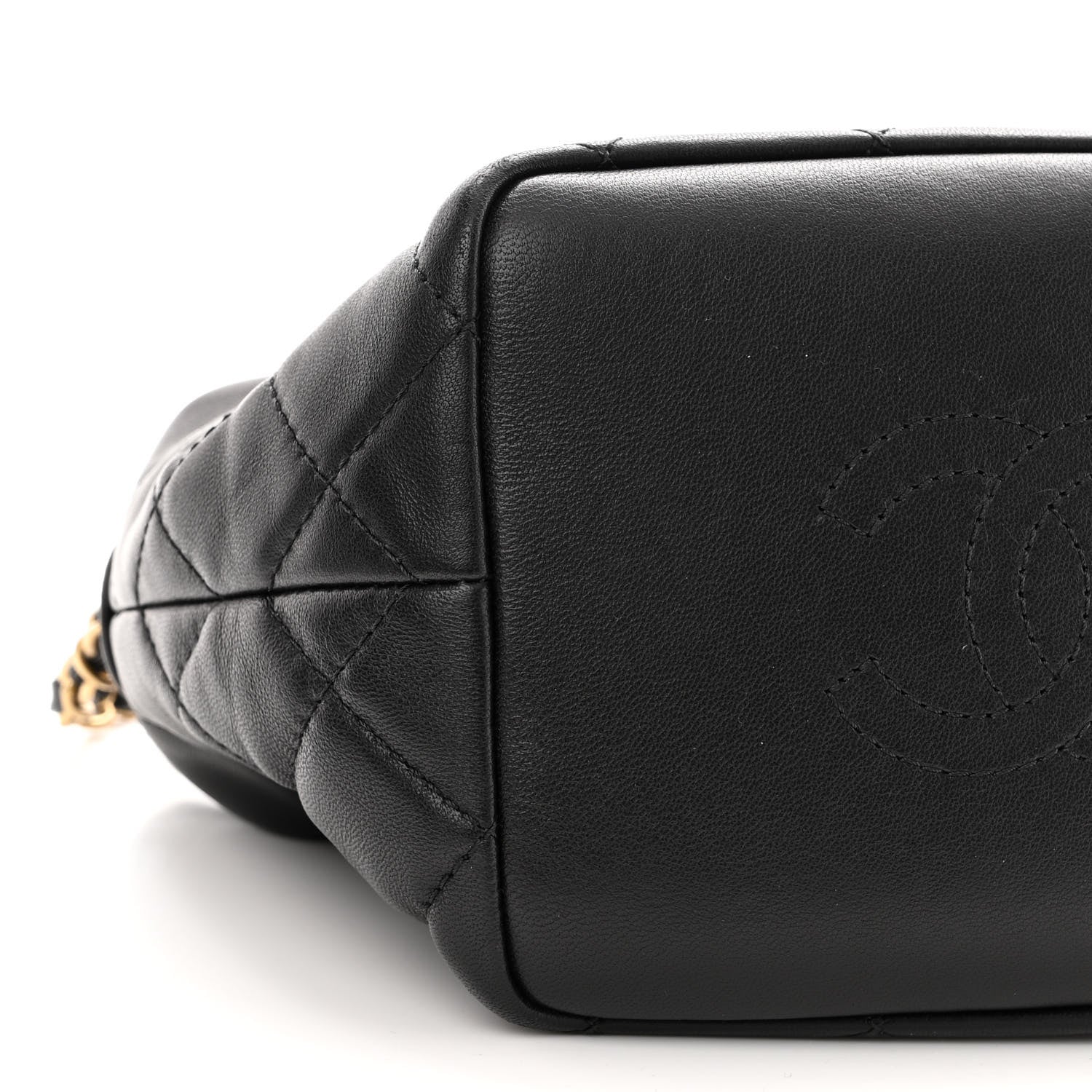 Chanel Lambskin Quilted Small Perfect Meeting Hobo Black 10 of 11