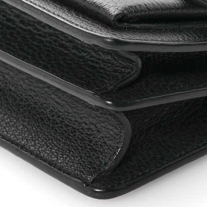 Saint Laurent Grained Calfskin Medium Monogram Sunset Satchel Black 10 of 14