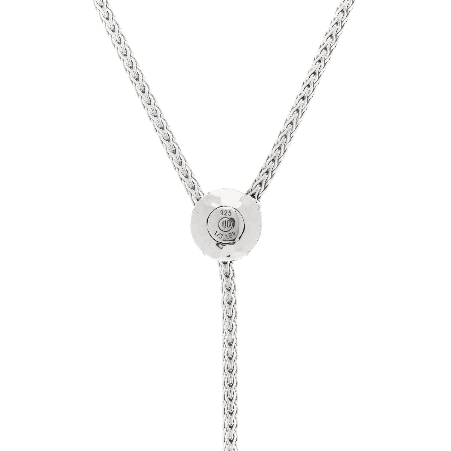 John Hardy Sterling Silver 18K Yellow Gold Classic Chain Hammered Y Necklace 4 of 4